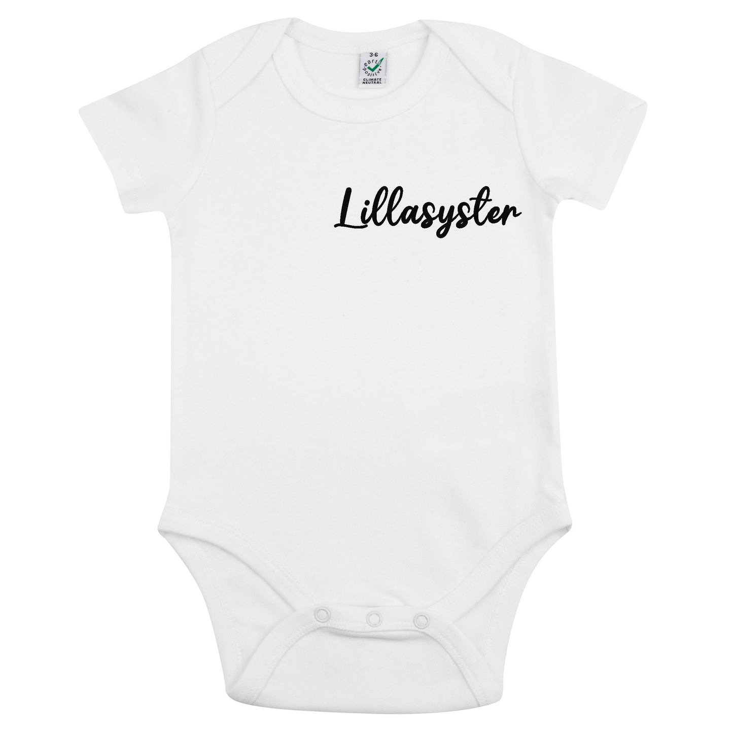 Lillasyster Babybody Nyfödd