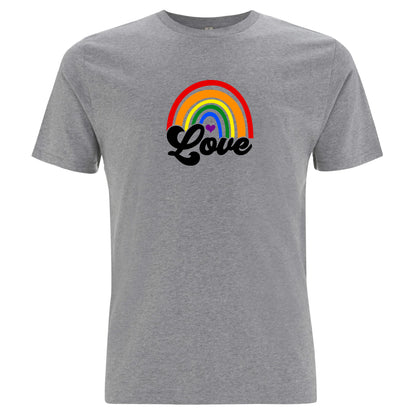 Pride Love – T-shirt med regnbågsmotiv (Unisex)-Lovely Text