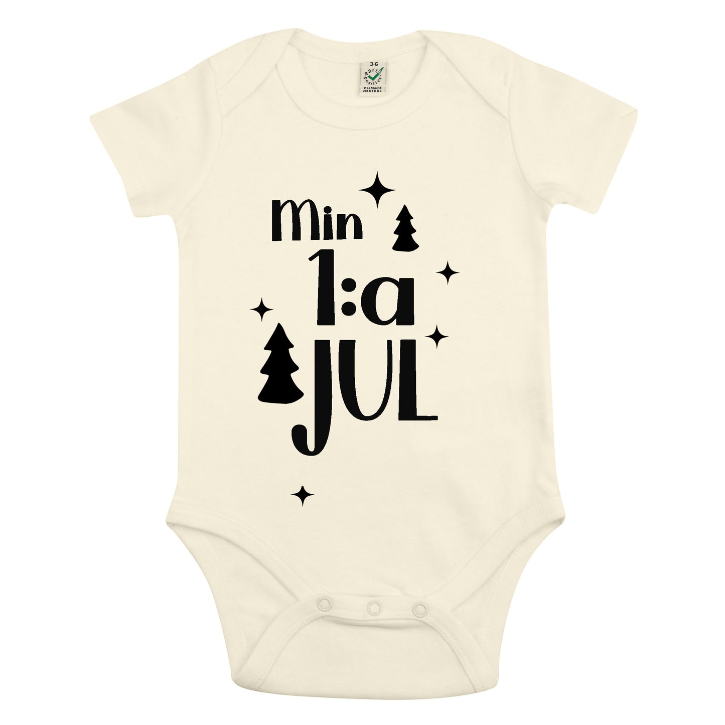 Min 1:a Jul Baby Body-Lovely Text