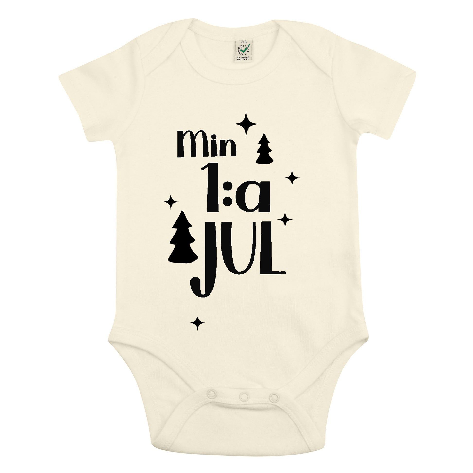 Min 1:a Jul Baby Body-Lovely Text