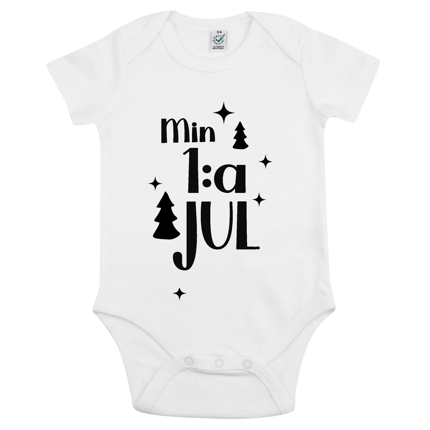 Min 1:a Jul Baby Body-Lovely Text