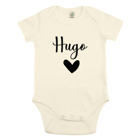 Namn Hjärta Babybody Nyfödd