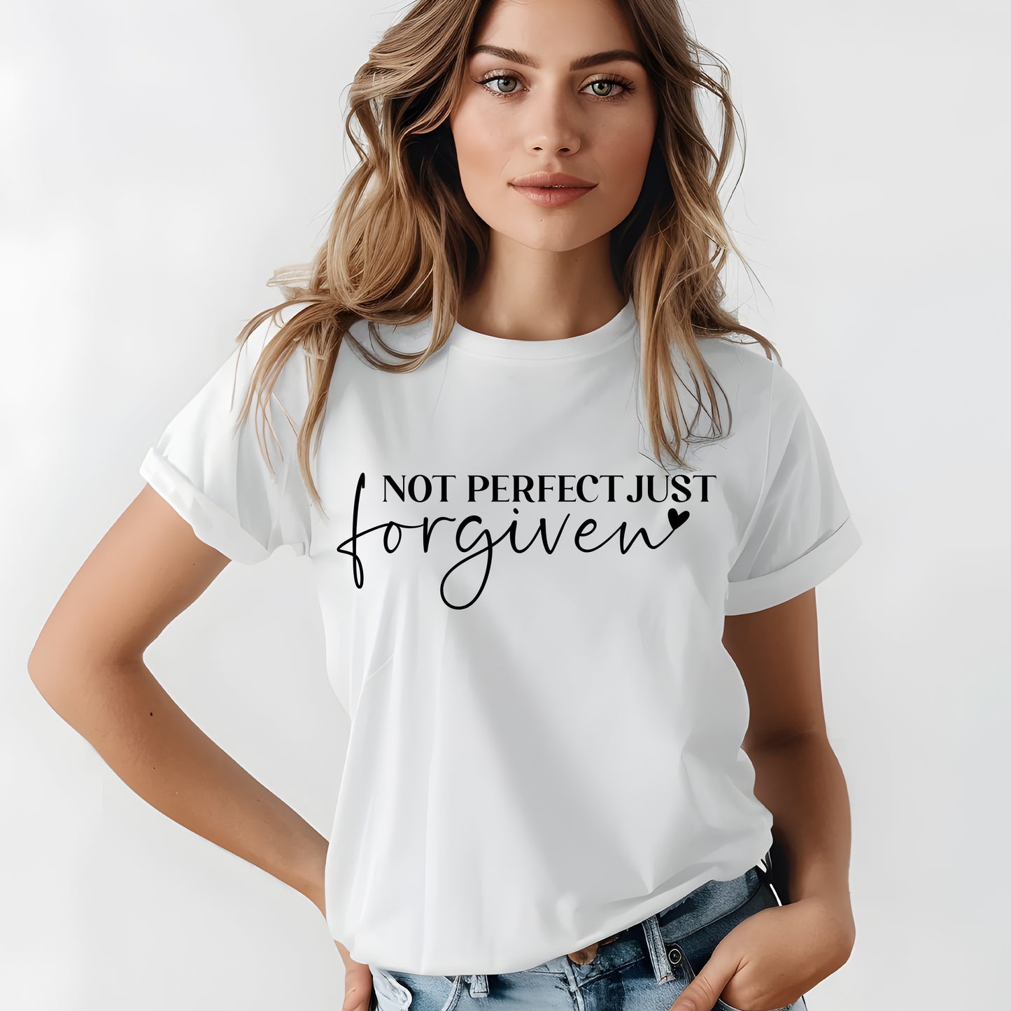 Not Perfect, Just Forgiving – Imperfekt Men Förlåtande T-shirt