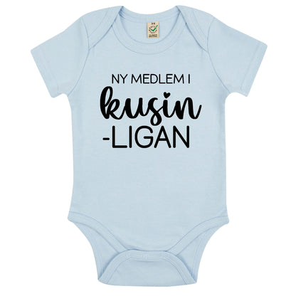 Ny medlem i Kusinligan Babybody 100 % Ekologisk bomull