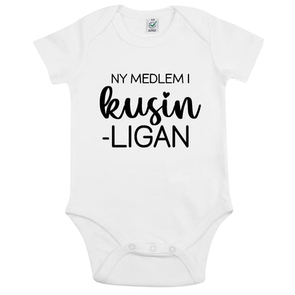 Ny medlem i Kusinligan Babybody 100 % Ekologisk bomull