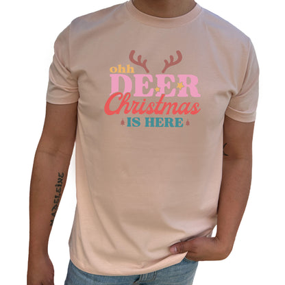 Oh Deer Christmas Is Here Jul T-shirt