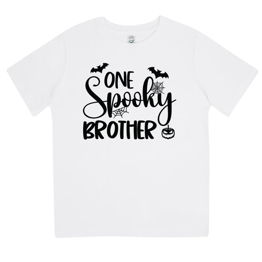One Spooky Brother Halloween T-shirt Barn-Lovely Text