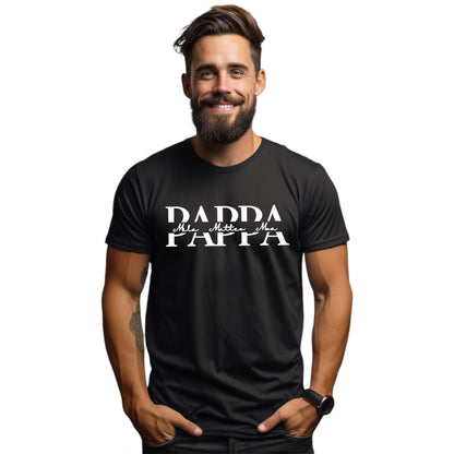 Pappa med Barnens Namn T-shirt