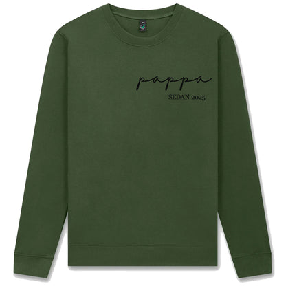 Pappa Sedan [Årtal] – Personlig T-shirt eller Sweatshirt