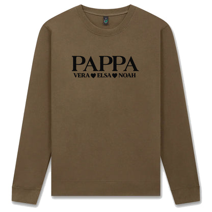 Pappa-tshirt med barnens namn – personlig och kärleksfull