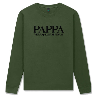 Pappa-tshirt med barnens namn – personlig och kärleksfull