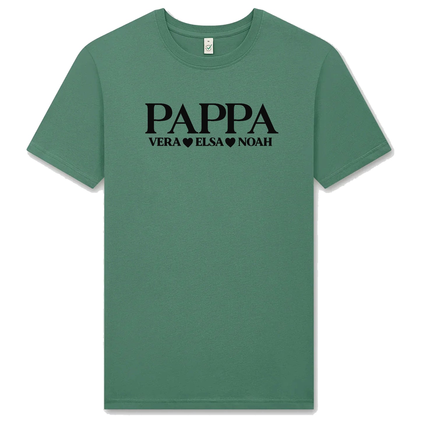 Pappa-tshirt med barnens namn – personlig och kärleksfull