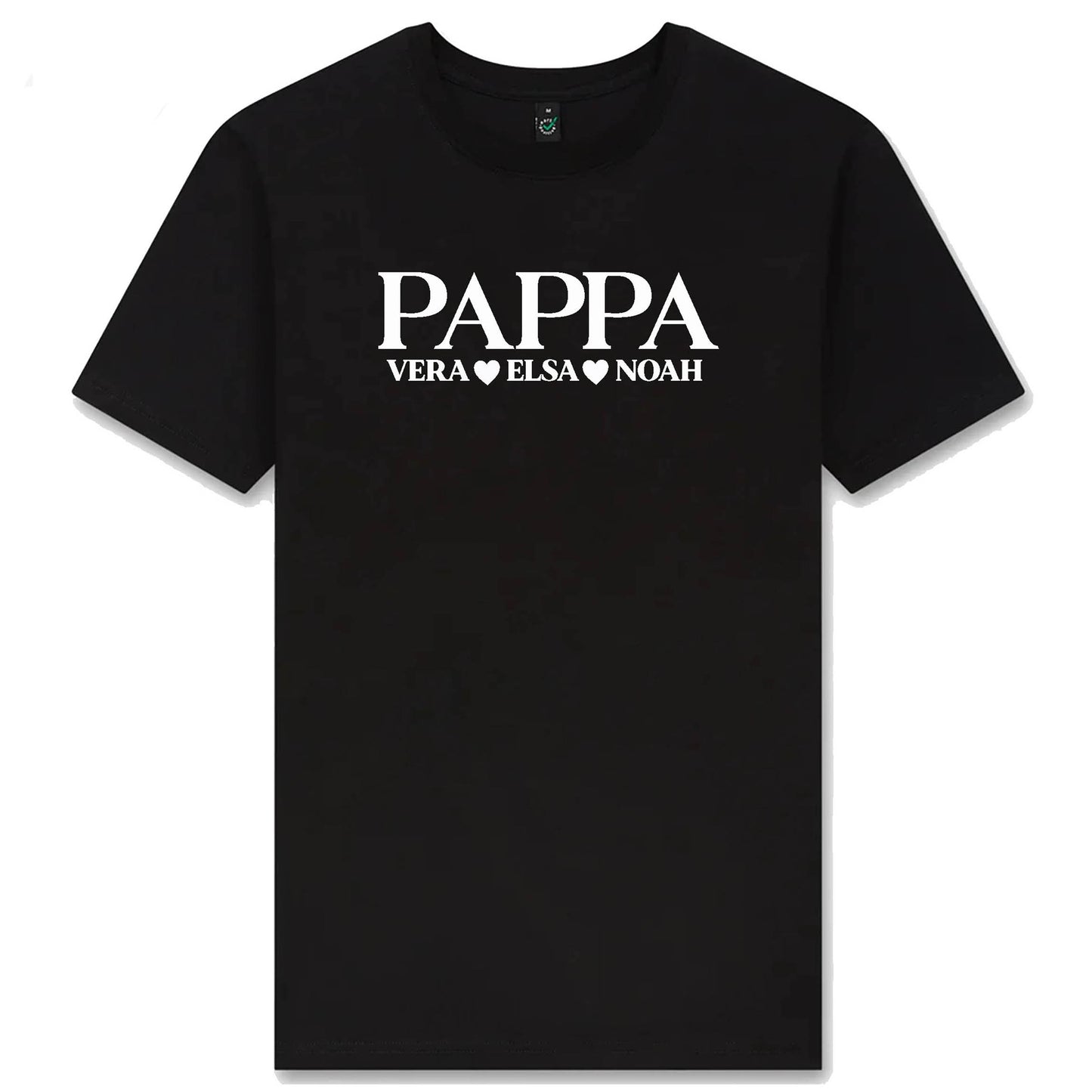 Pappa-tshirt med barnens namn – personlig och kärleksfull