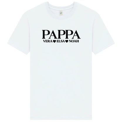 Pappa-tshirt med barnens namn – personlig och kärleksfull