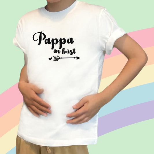 Pappa är Bäst T-shirt Barn