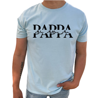 Pappa med Barnens Namn T-shirt