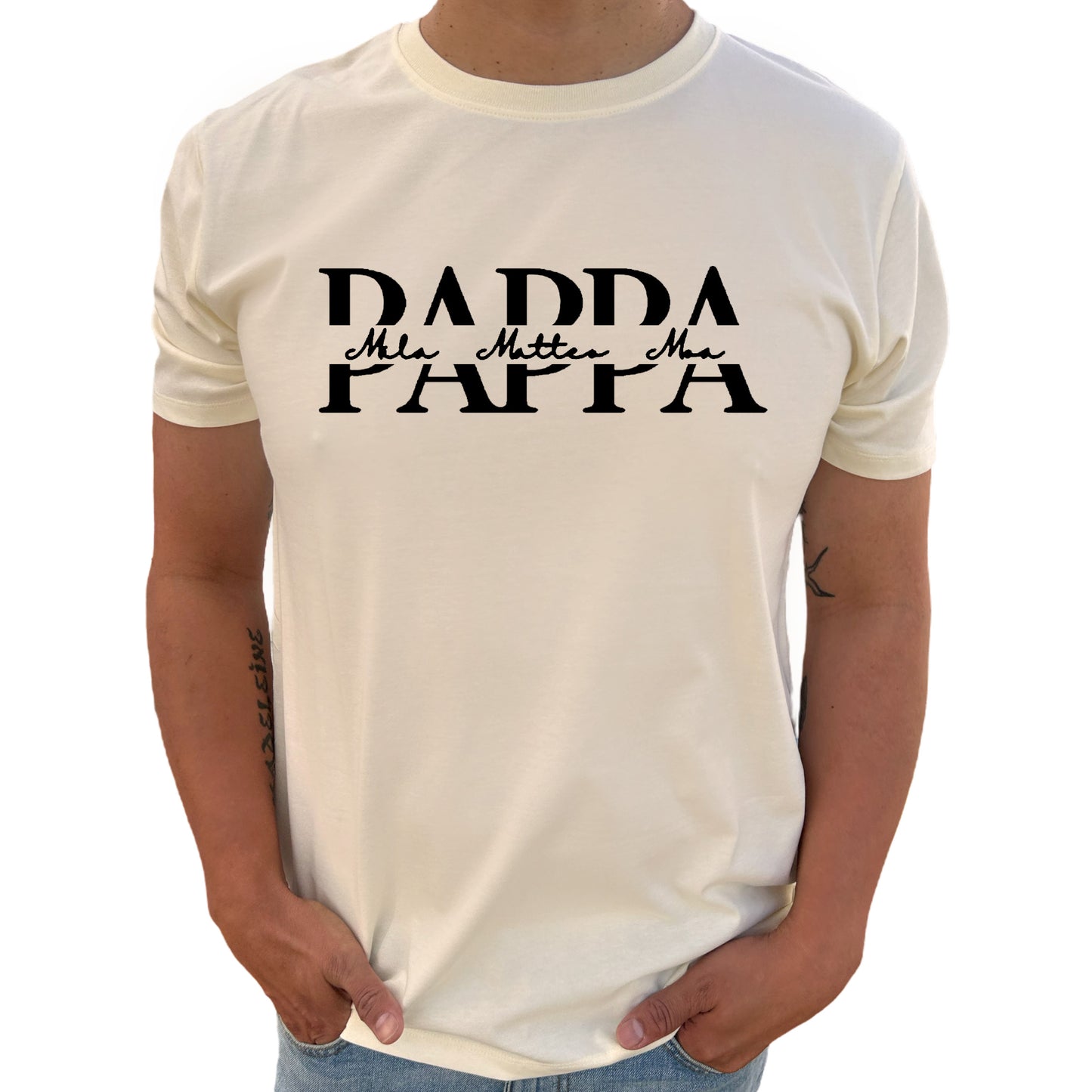 Pappa med Barnens Namn T-shirt