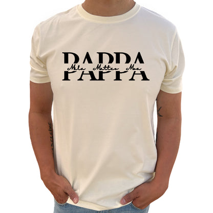 Pappa med Barnens Namn T-shirt
