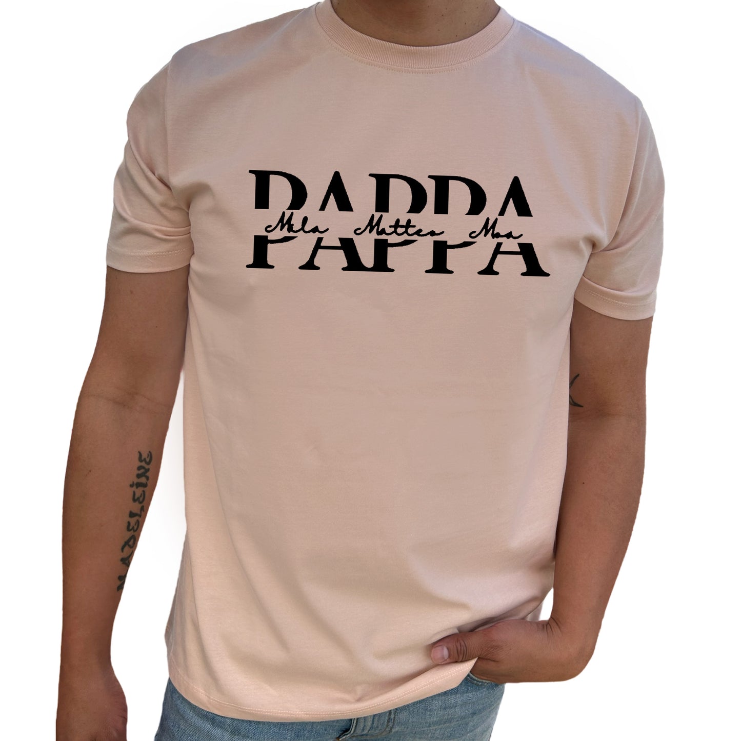 Pappa med Barnens Namn T-shirt