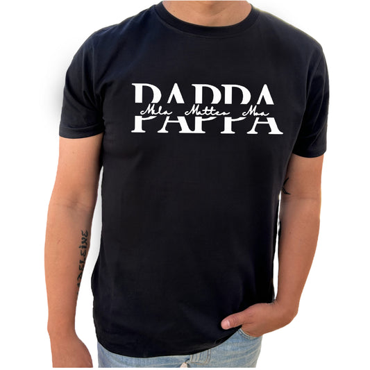 Pappa med Barnens Namn T-shirt