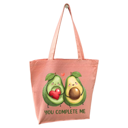 You Complete Me Avocado Tygpåse