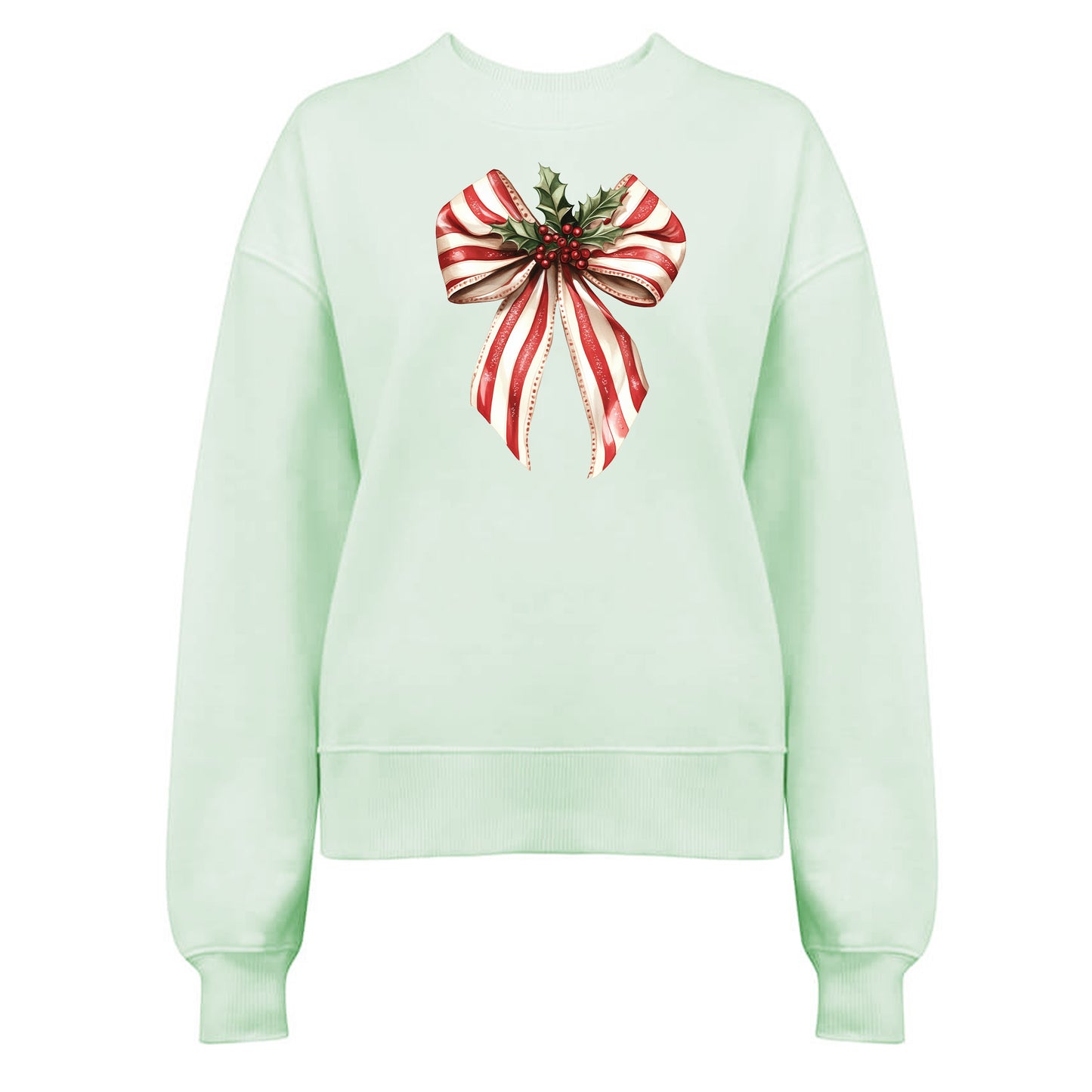 Jultröja med Polkagris Rosett och Mistletoe – En Söt Jullook