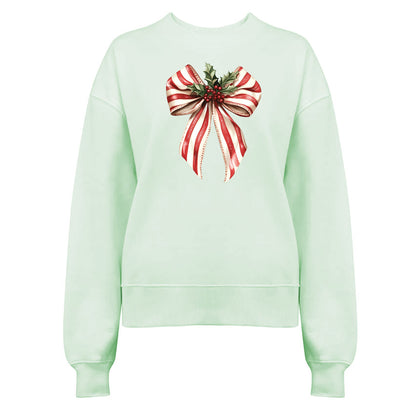 Jultröja med Polkagris Rosett och Mistletoe – En Söt Jullook
