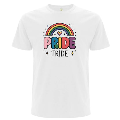 Pride Tribe – T-shirt med regnbåge (Unisex)-Lovely Text