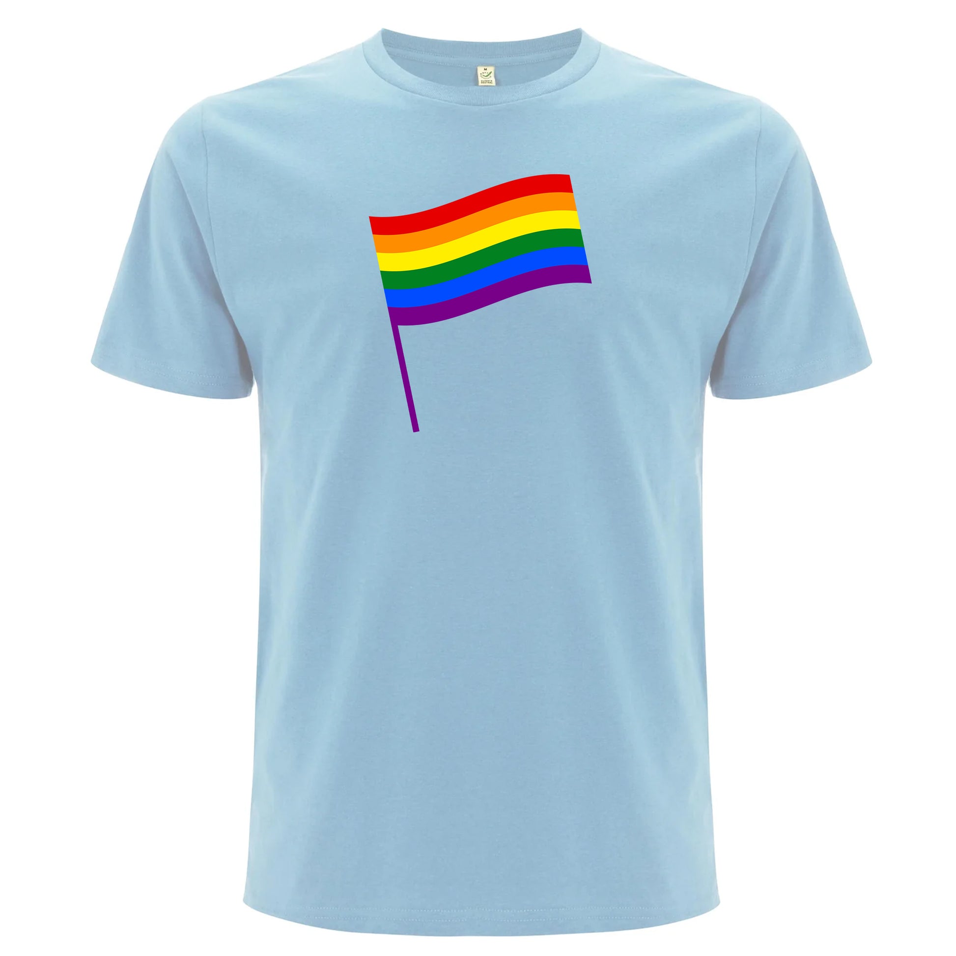 Pride T-shirt med flagga – Klassisk design (Unisex)-Lovely Text