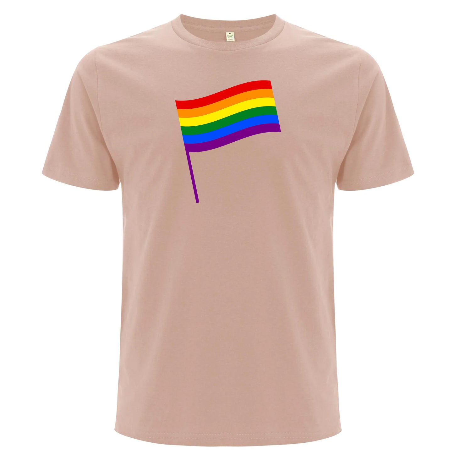 Pride T-shirt med flagga – Klassisk design (Unisex)-Lovely Text
