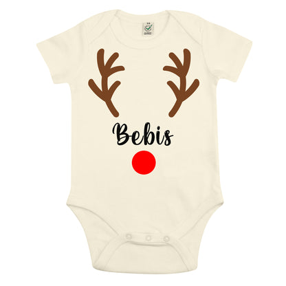 Rudolf Babybody med Namn - Julig och Personlig-Lovely Text