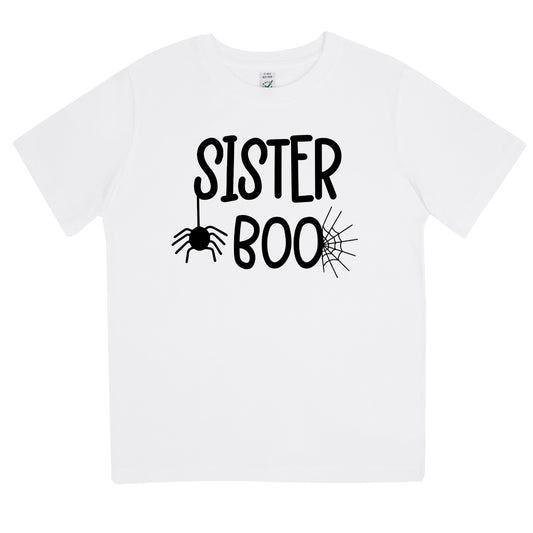 Sister Boo Halloween T-shirt Barn-Lovely Text