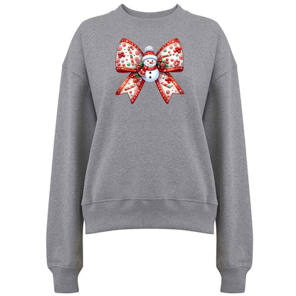 Jultröja med Snögubbe Rosett – Mysig Julstil