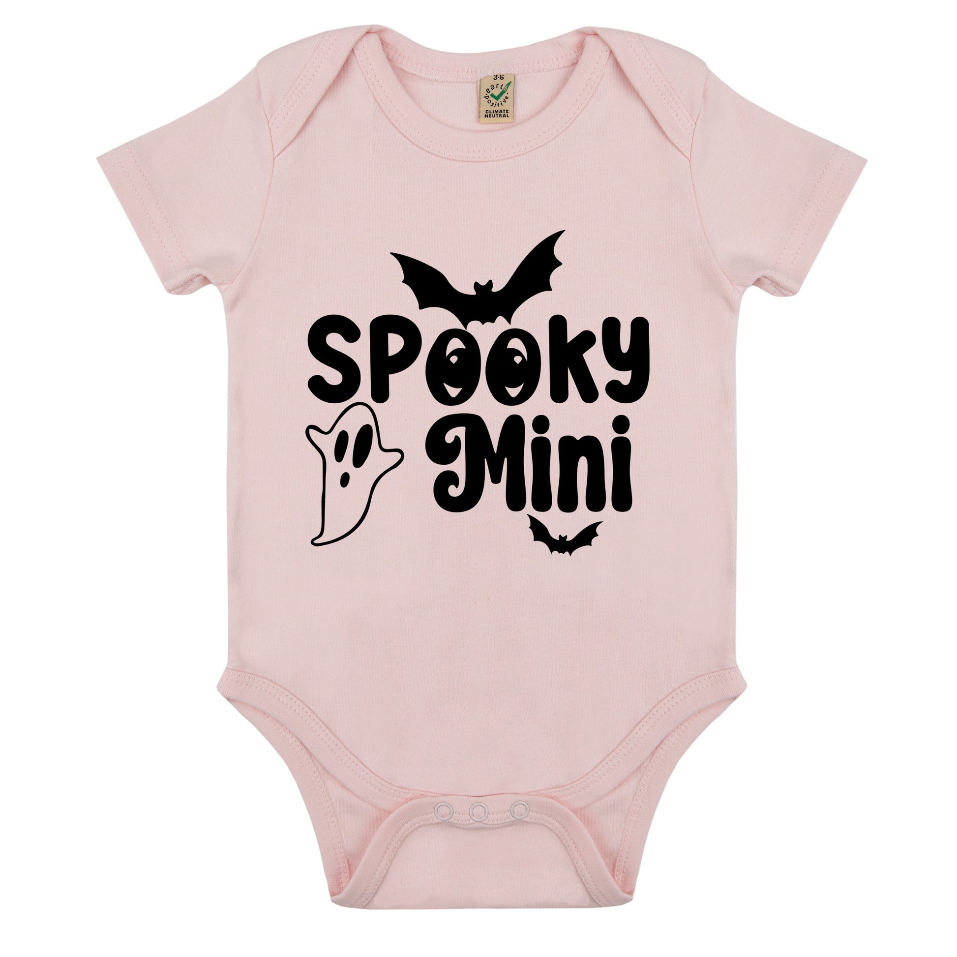 Spooky Mini Ghost Halloween Baby Body-Lovely Text