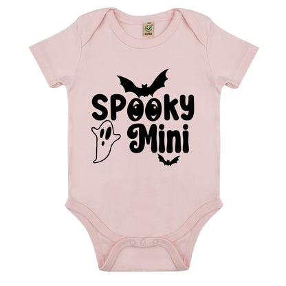 Spooky Mini Ghost Halloween Baby Body-Lovely Text