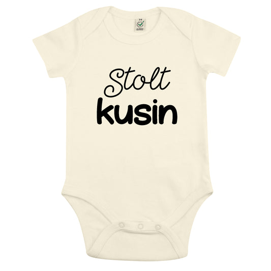 Stolt Kusin - Babybody 100 % Ekologisk bomull