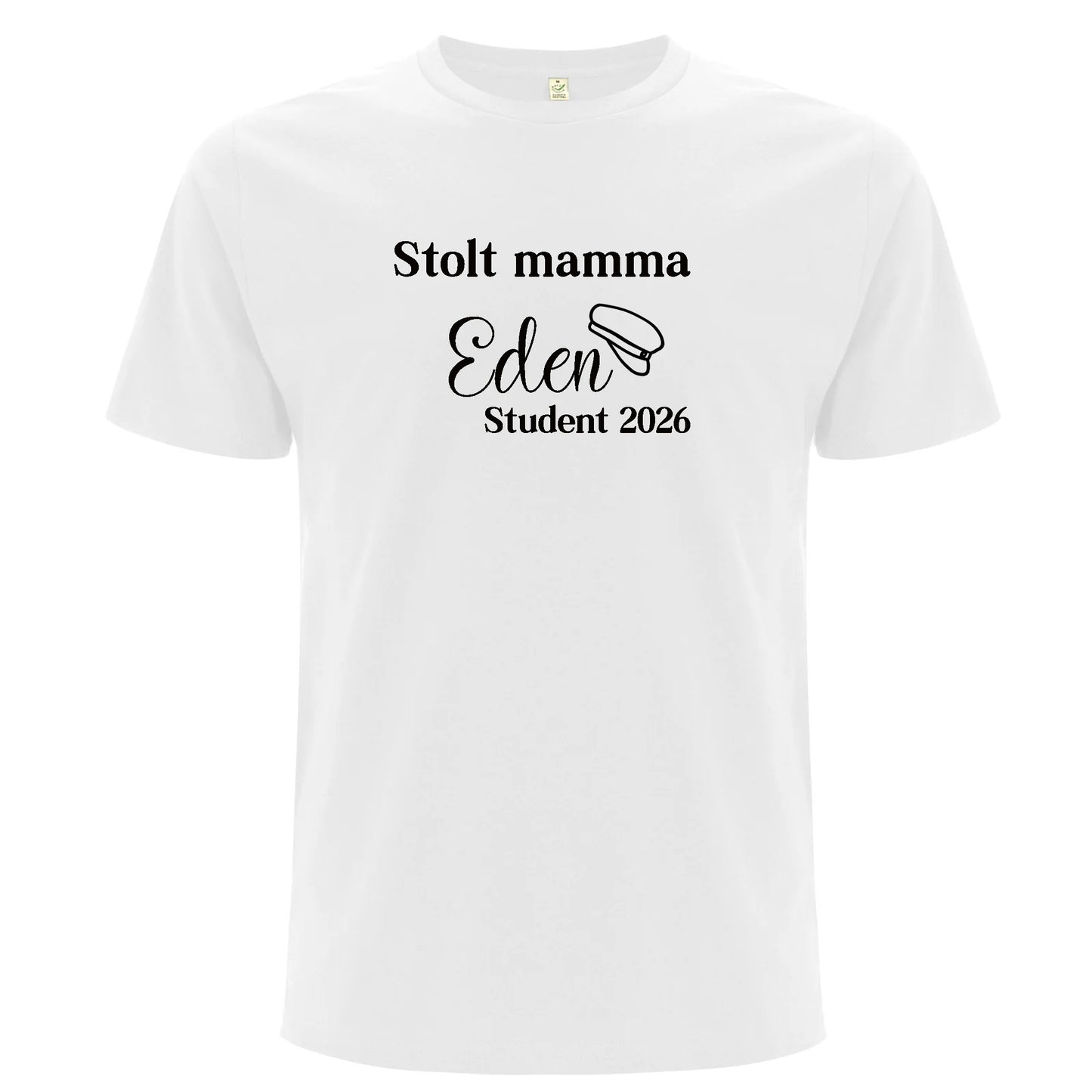 Stolt [titel] – Student med namn – Unisex T-shirt