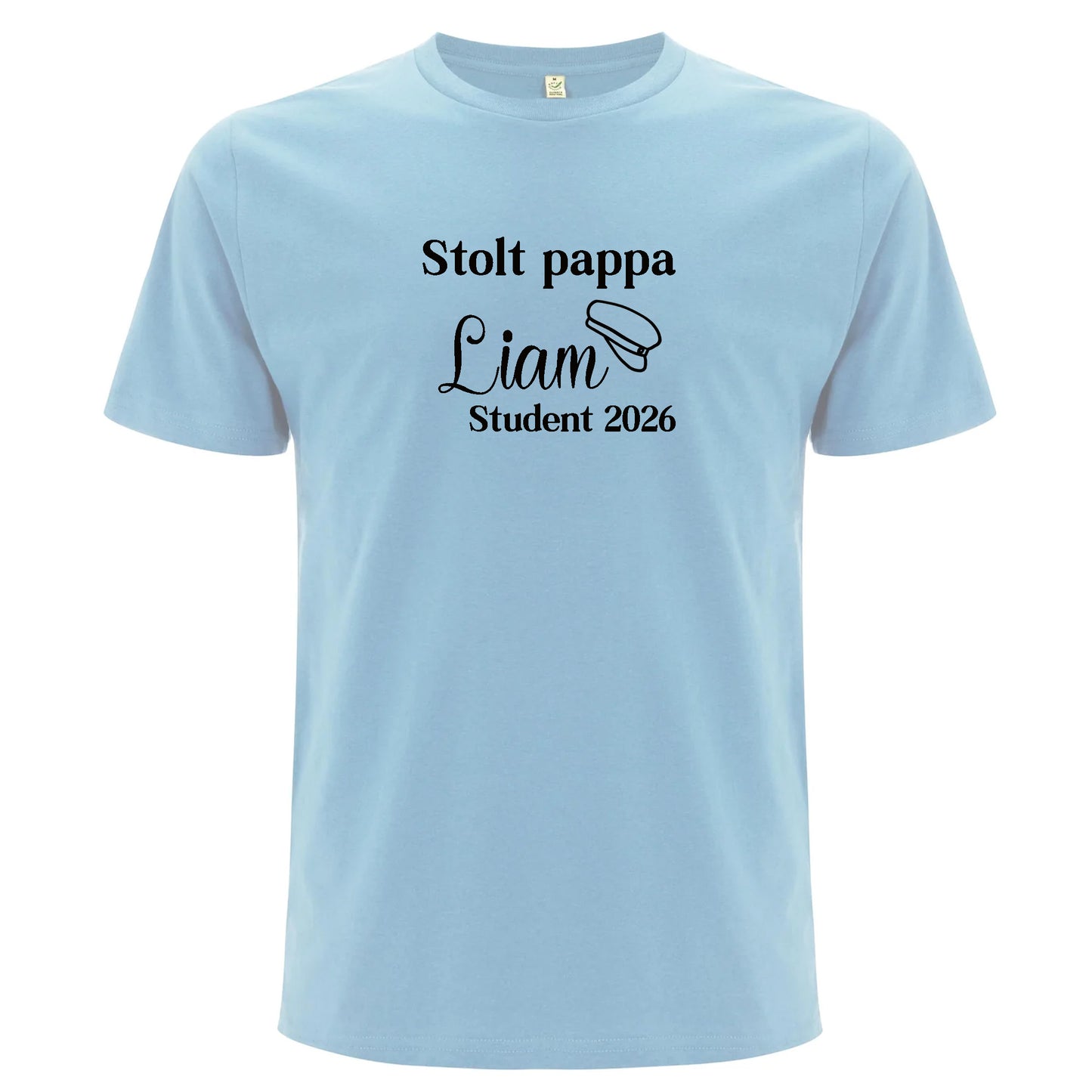Stolt [titel] – Student med namn – Unisex T-shirt