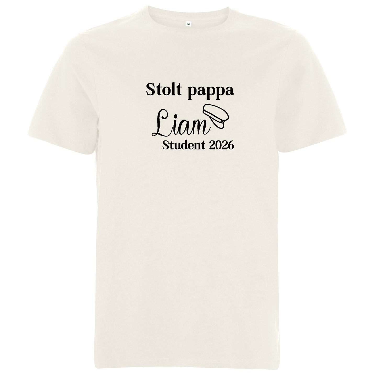 Stolt [titel] – Student med namn – Unisex T-shirt