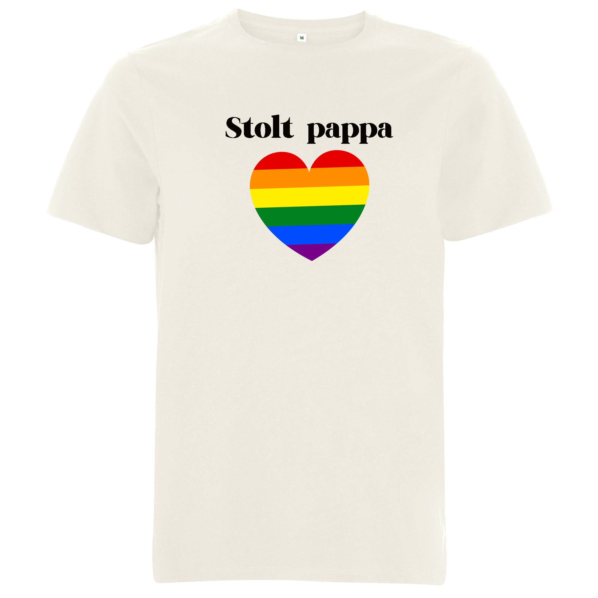 Unisex T-shirt med Pridehjärta – välj din titel-Lovely Text