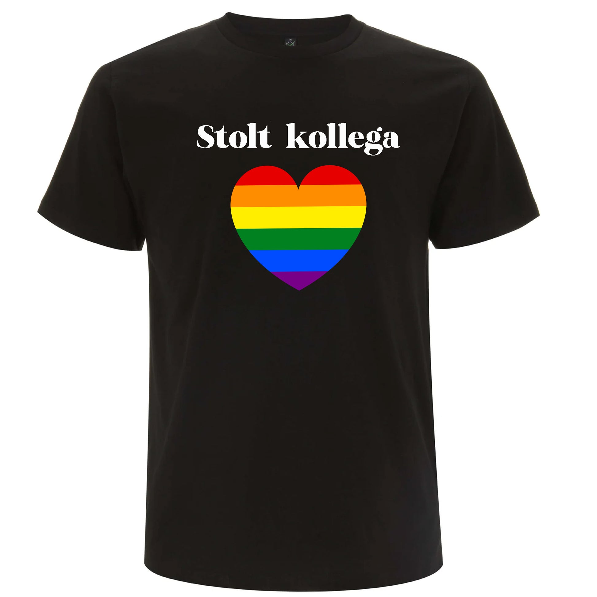 Unisex T-shirt med Pridehjärta – välj din titel-Lovely Text
