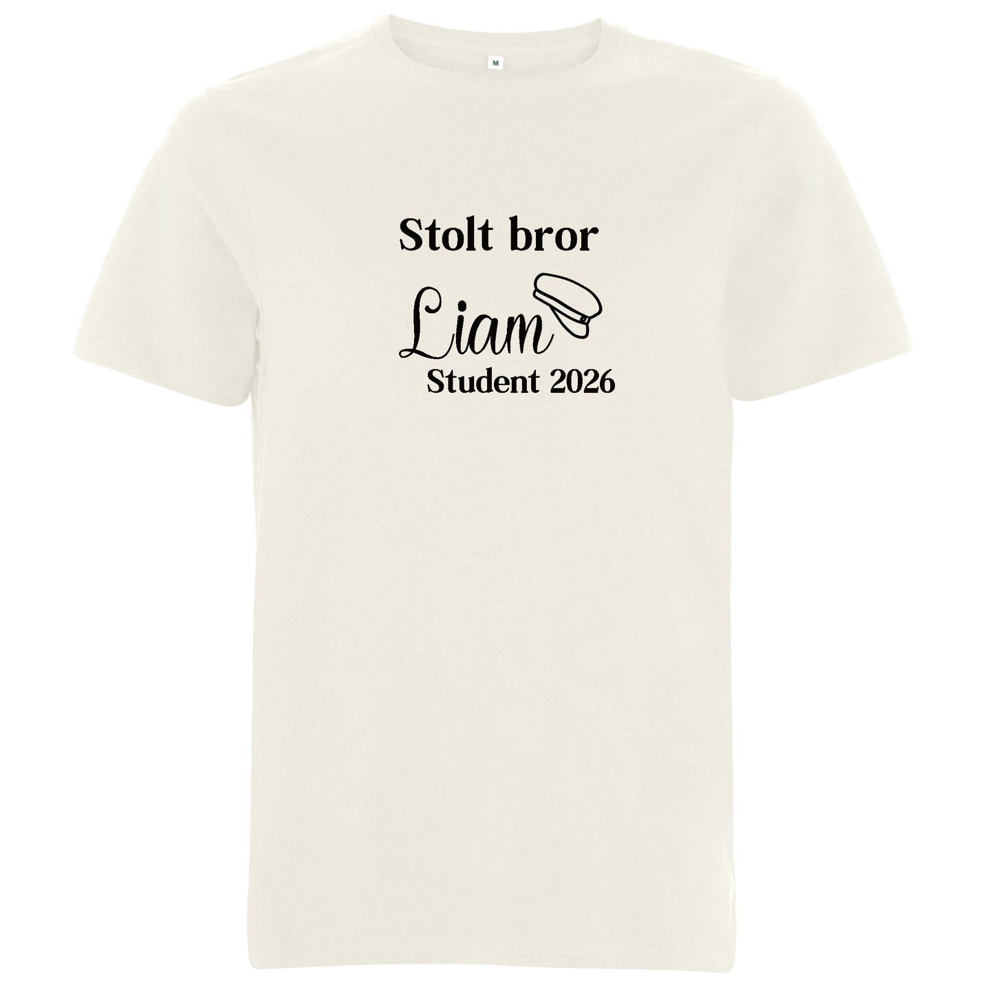 Stolt [titel] – Student med namn – Unisex T-shirt