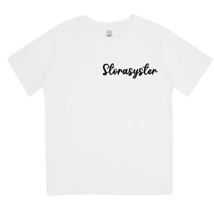 Storasyster T-shirt-Lovely Text
