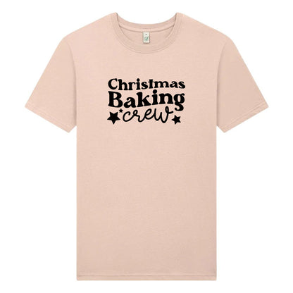 Christmas Baking Crew Jul T-shirt Unisex – Perfekt för Julbaket