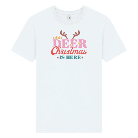 Ohh Deer Christmas Is Here Jul T-shirt Unisex