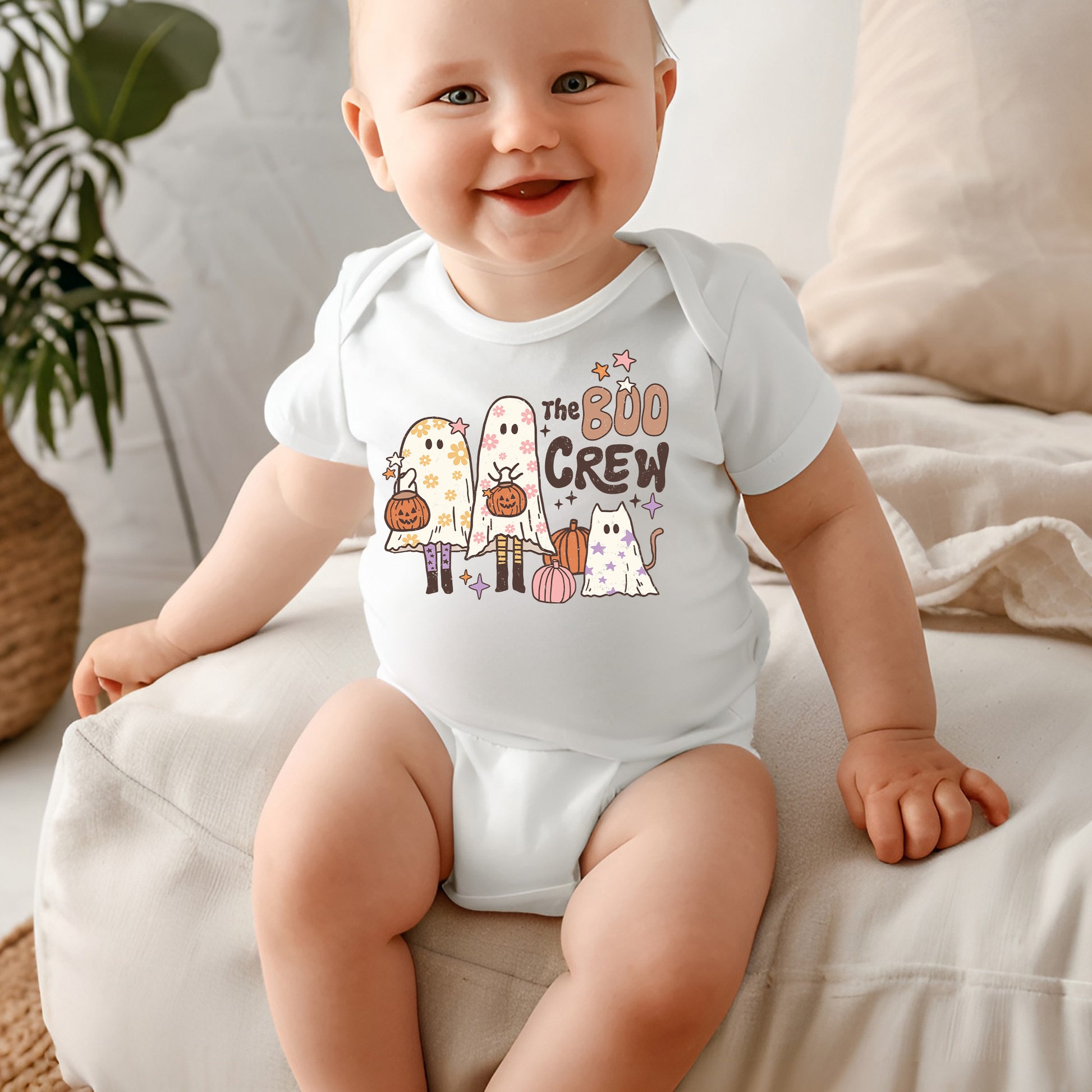 The Boo Crew Halloween Babybody-Lovely Text