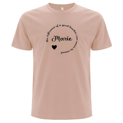 The Influence Of A Good Teacher Can Never Be Erased T-shirt