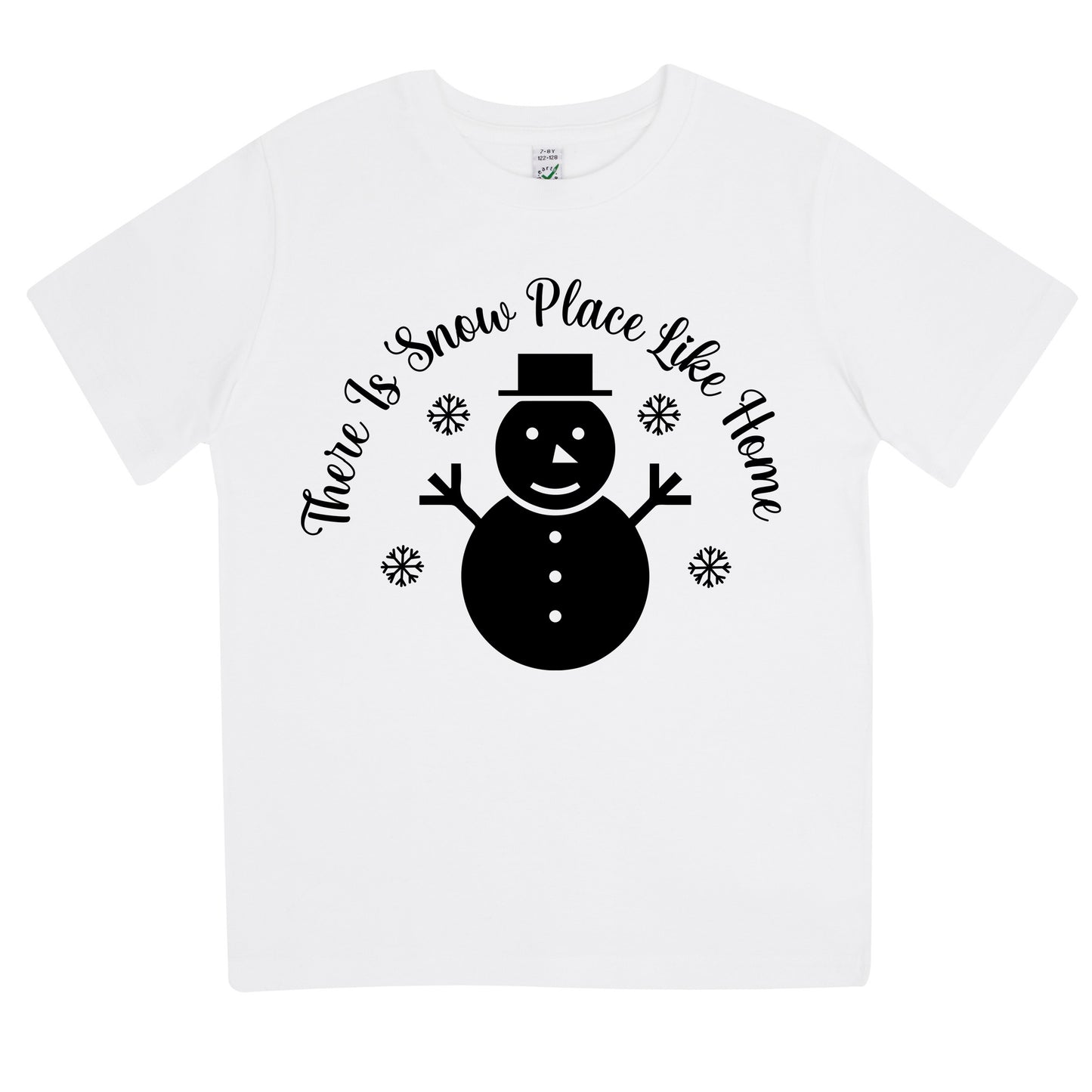 There Is Snow Place Like Home Jul T-shirt Barn-Lovely Text