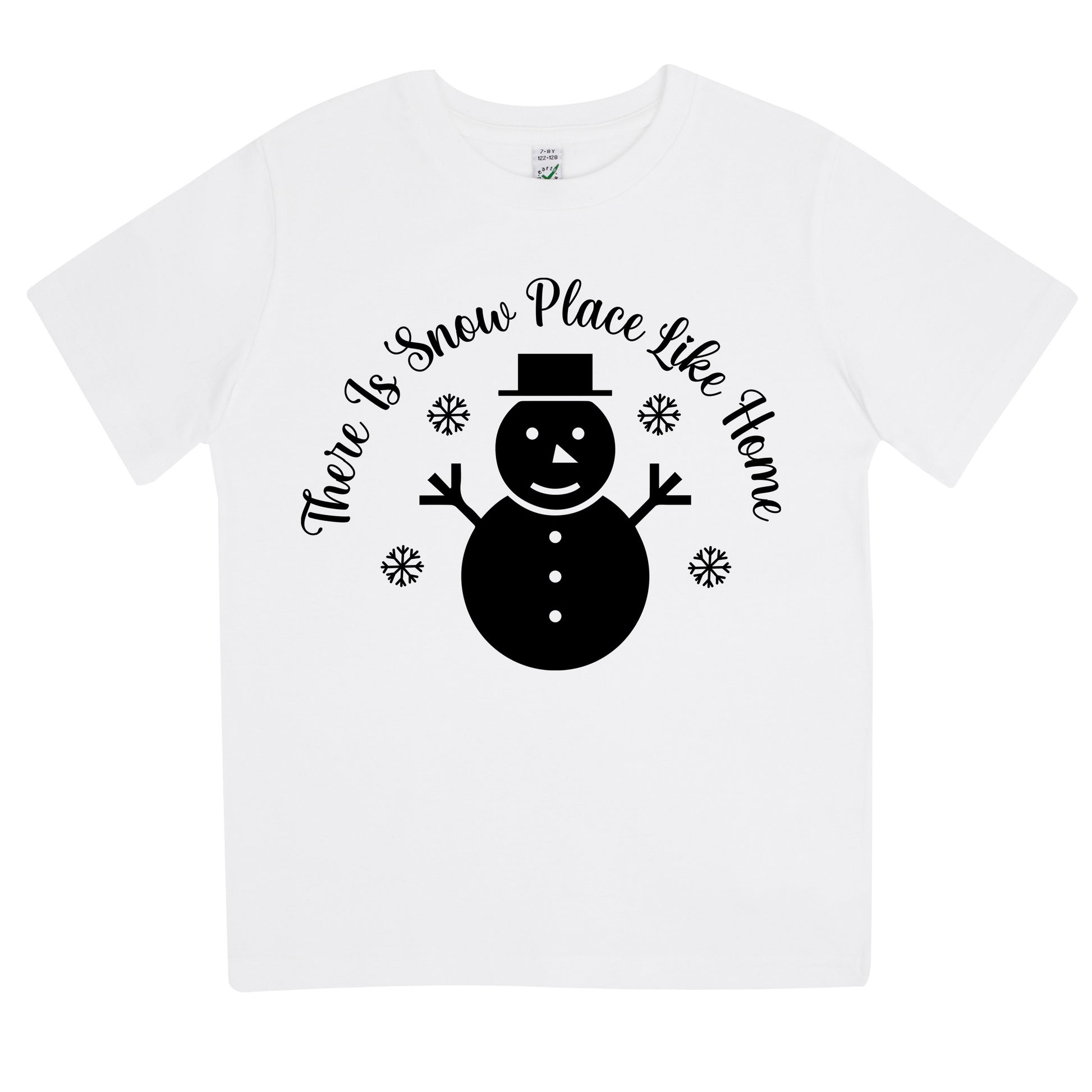 There Is Snow Place Like Home Jul T-shirt Barn-Lovely Text