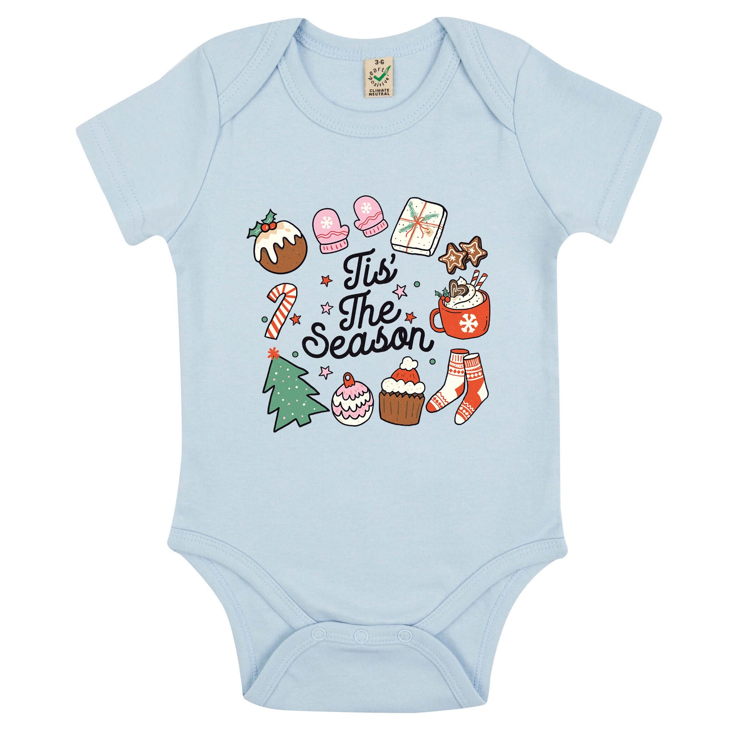 Tis' the Season Babybody - Julig och Mysig-Lovely Text